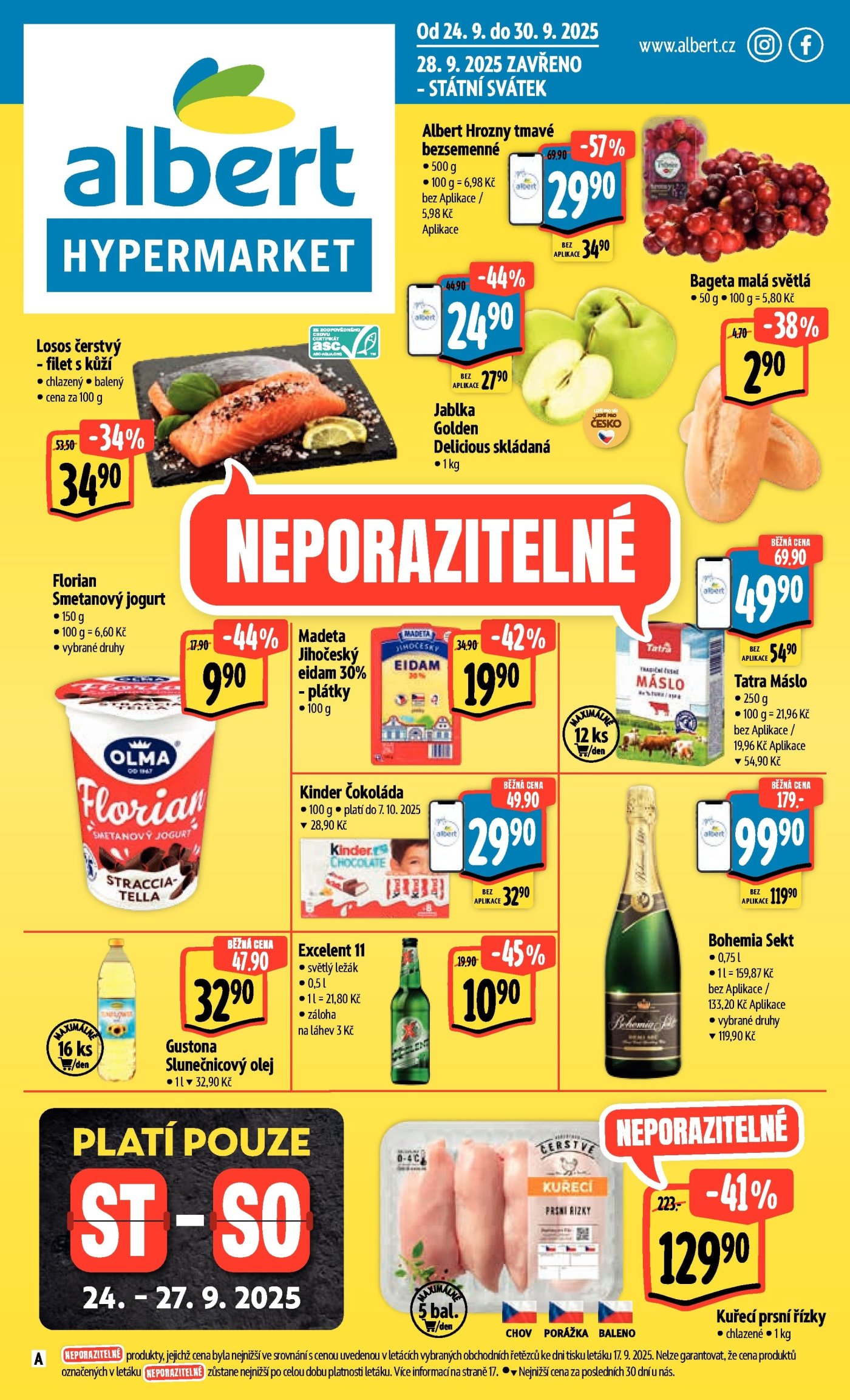 Akční leták týdne Albert s platností od 24. 9. 2025