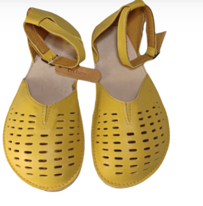 Dámské žluté barefoot baleríny