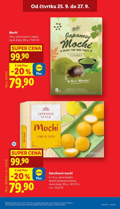 Akční leták týdne Lidl s platností od 25. 9. 2025