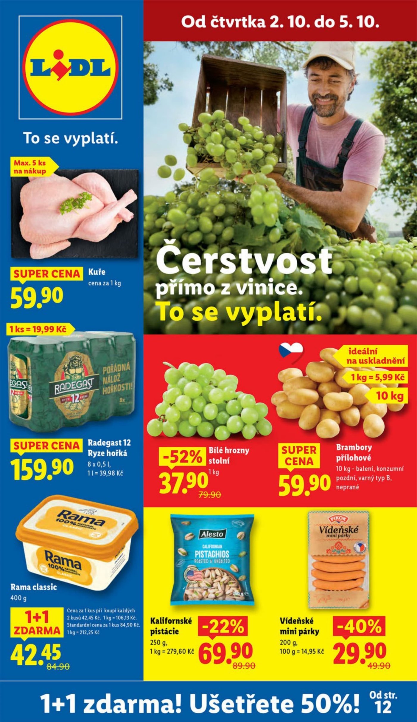 Akční leták týdne Lidl s platností od 2. 10.
