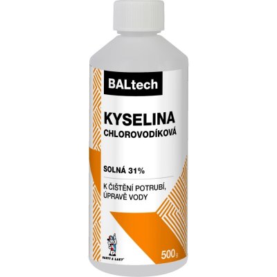 Balení kyseliny chlorovodíkové
