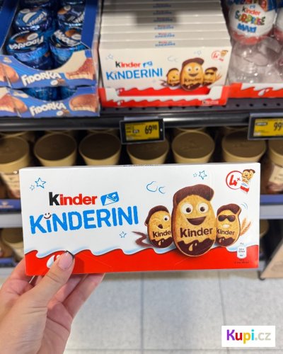 Novinka Kinderini, křehké mléčné a kakaové sušenky