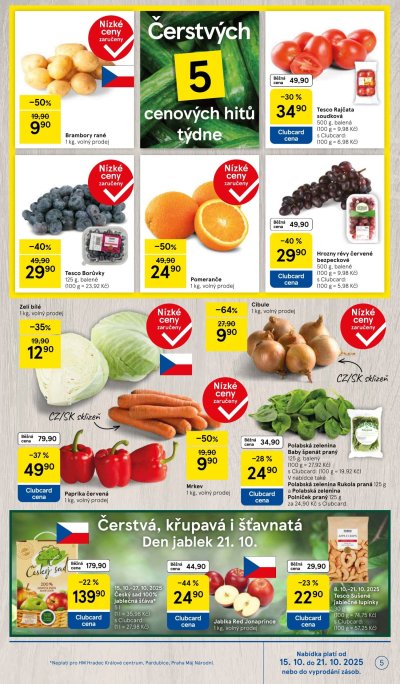Aktuální leták Tesco