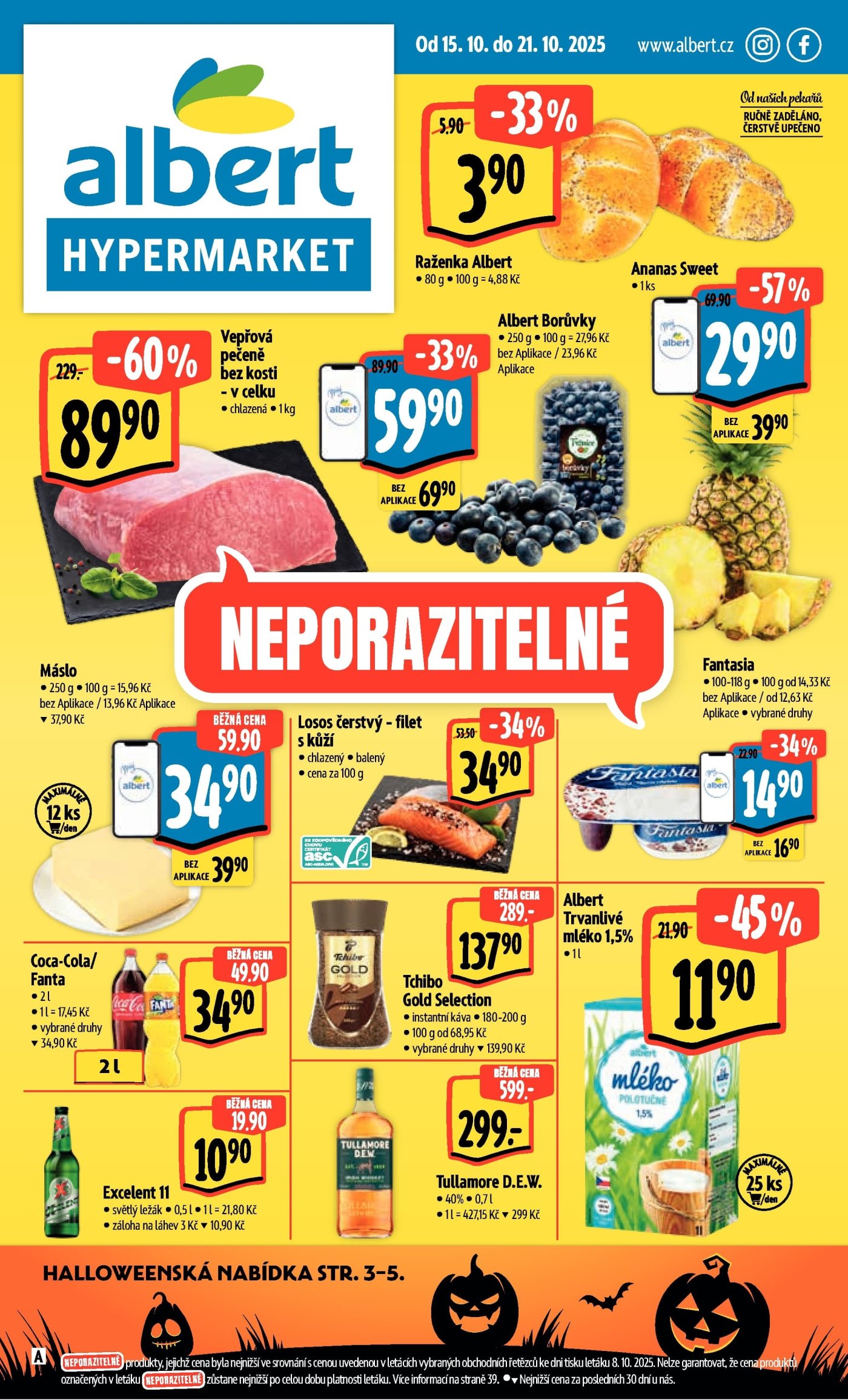Akční leták Albert s platností od 15. 10.