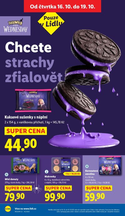 Akční leták Lidl s platností od 16. 10.