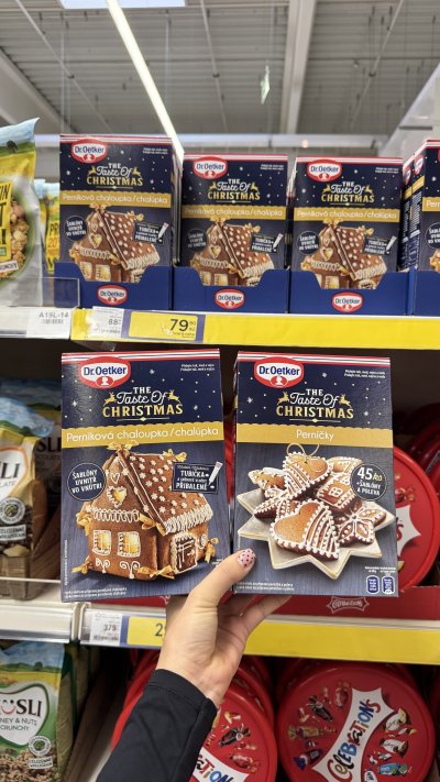 Dr. Oetker směsi na přípravu perníčků a perníkové chaloupky