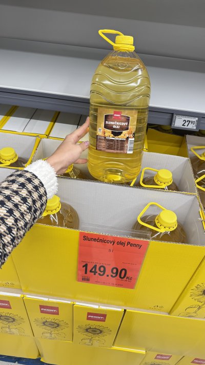 Slunečnicový olej 5 l za 149,90 Kč