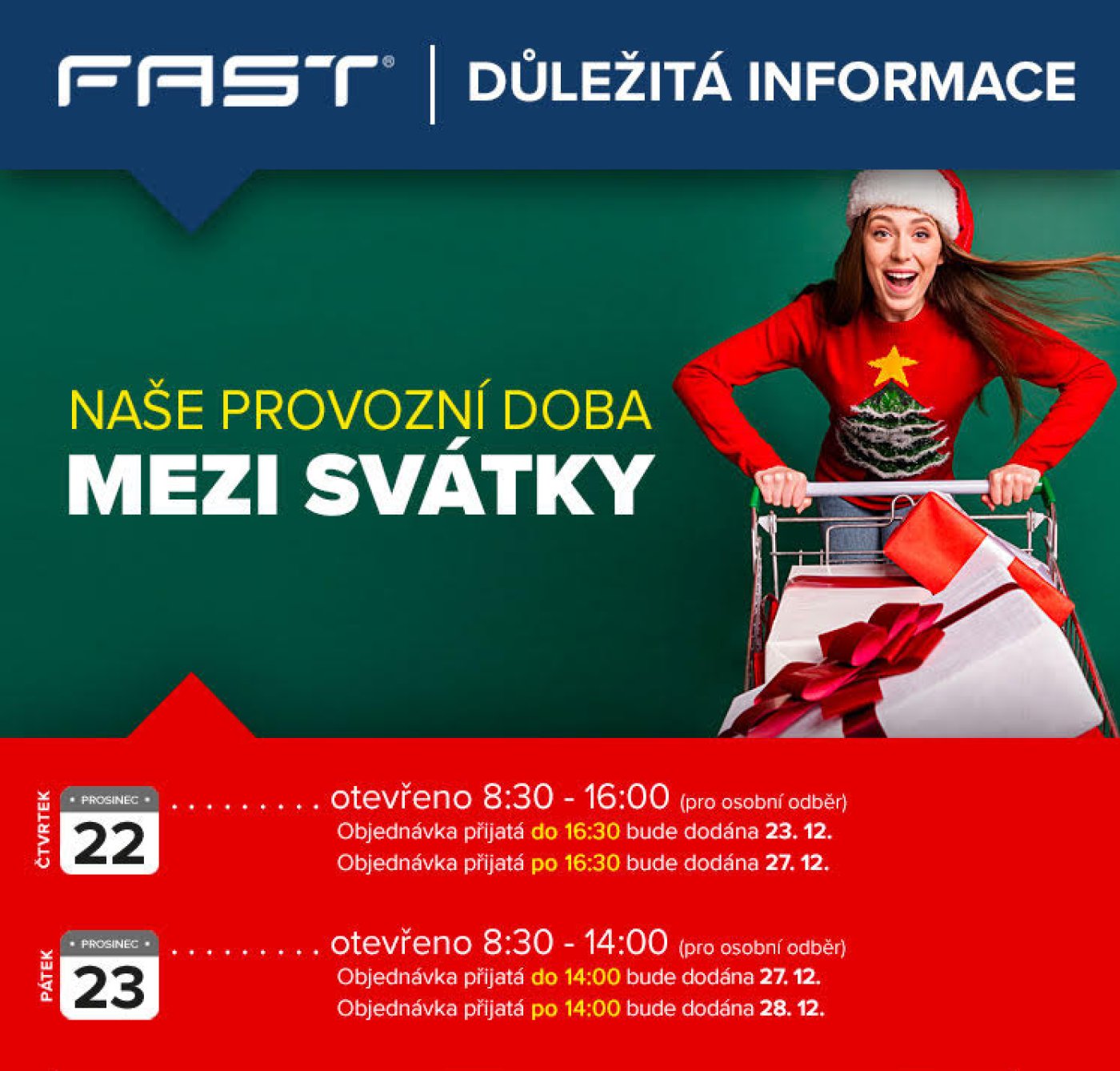 Otevírací doba 2022 Vánoce PLANEO elektro