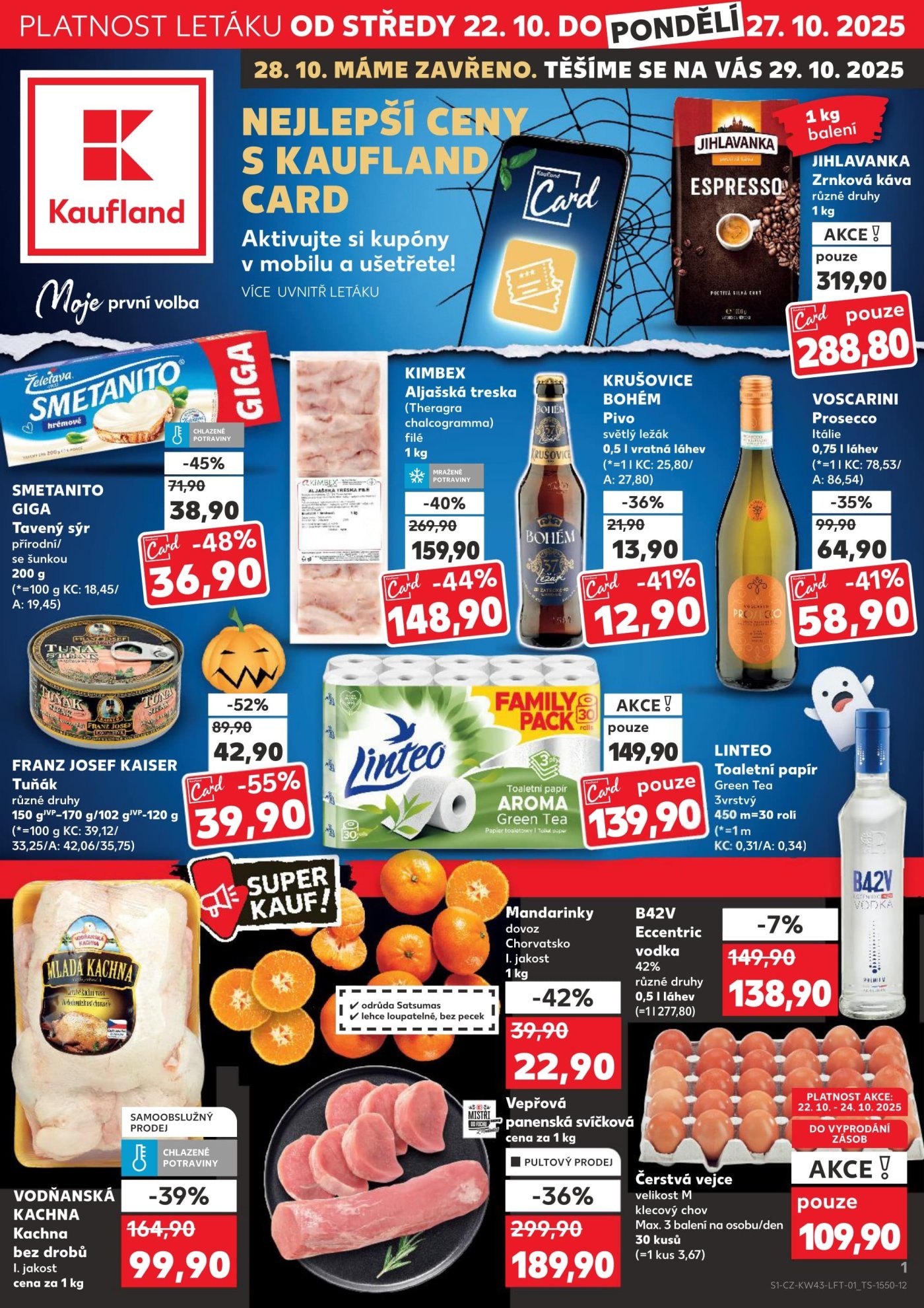 Akční leták týdne Kaufland s platností od 22. 10. 2025