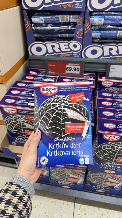 Krtkův dort Dr. Oetker, limitovaná halloweenská edice