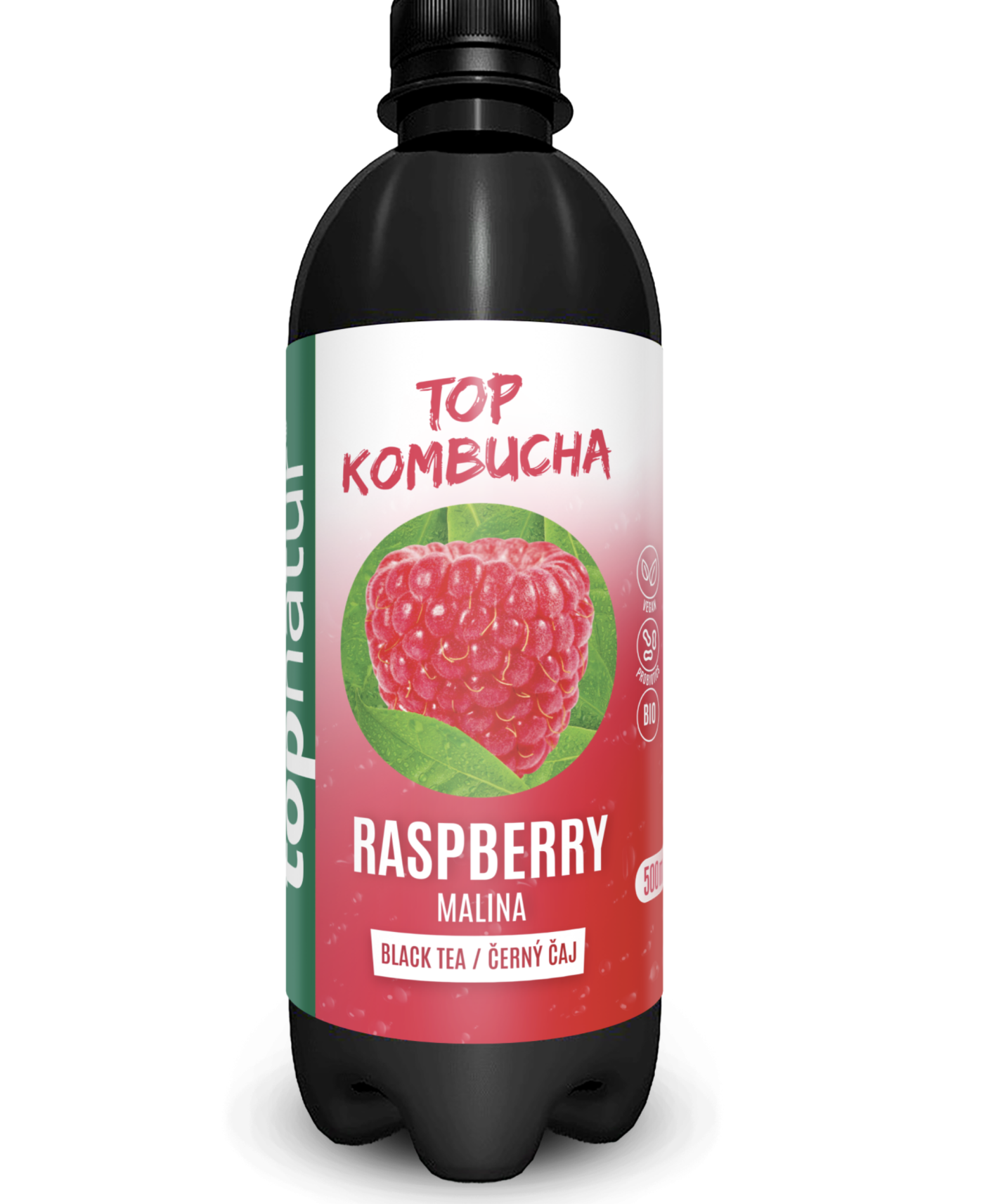 Kombucha v plastové lahvi