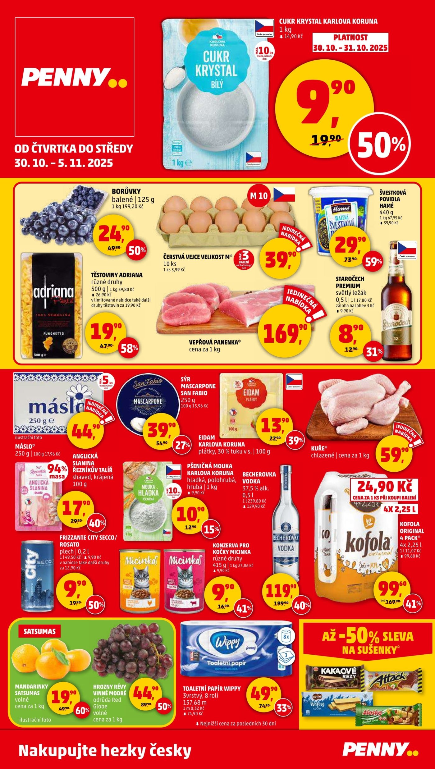 Akční leták týdne PENNY s platností od 30. 10.