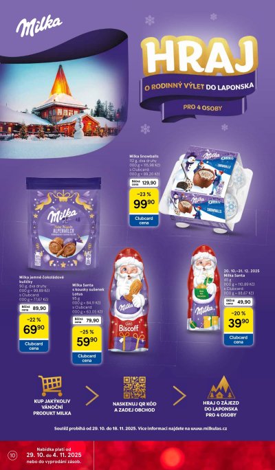 Akční leták týdne Tesco s platností od 29. 10.