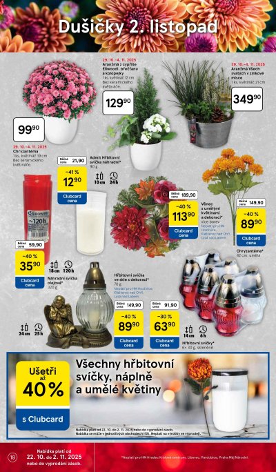 Akční leták týdne Tesco s platností od 29. 10.