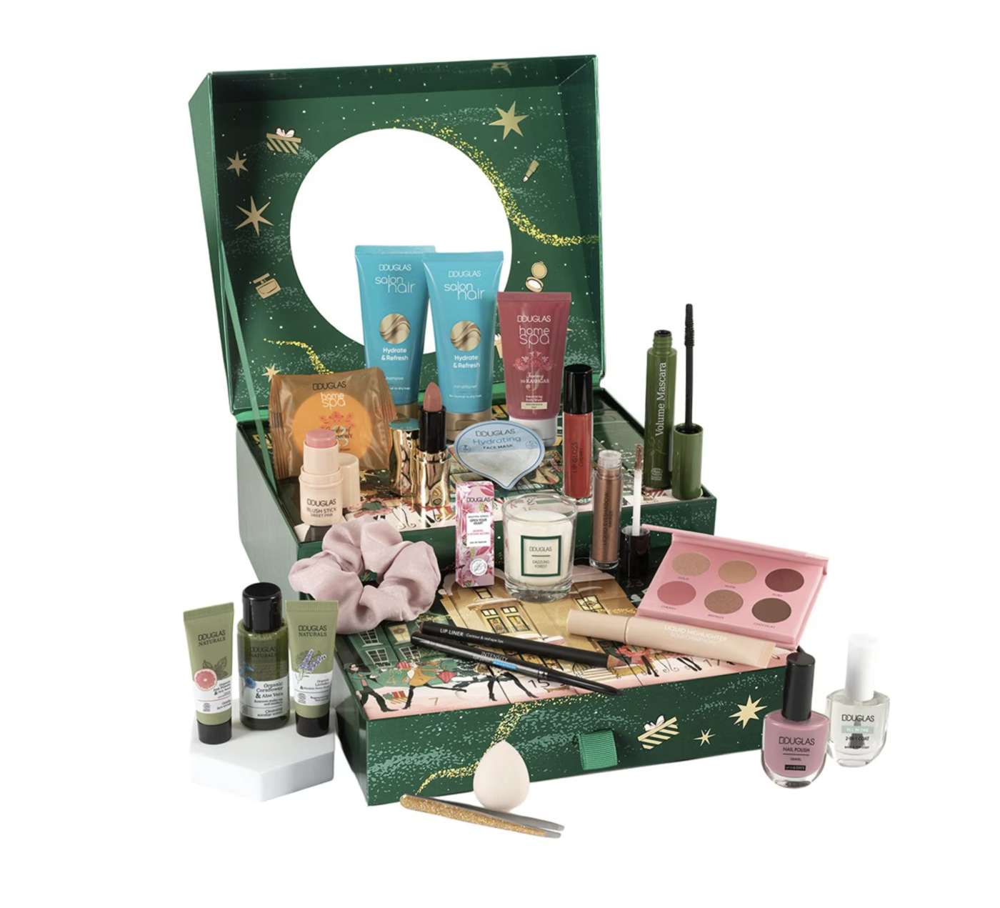 Adventní kalendář pro ženy, sada kosmetiky