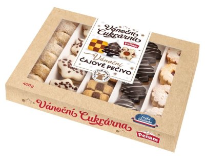 Vánoční cukroví v krabičce