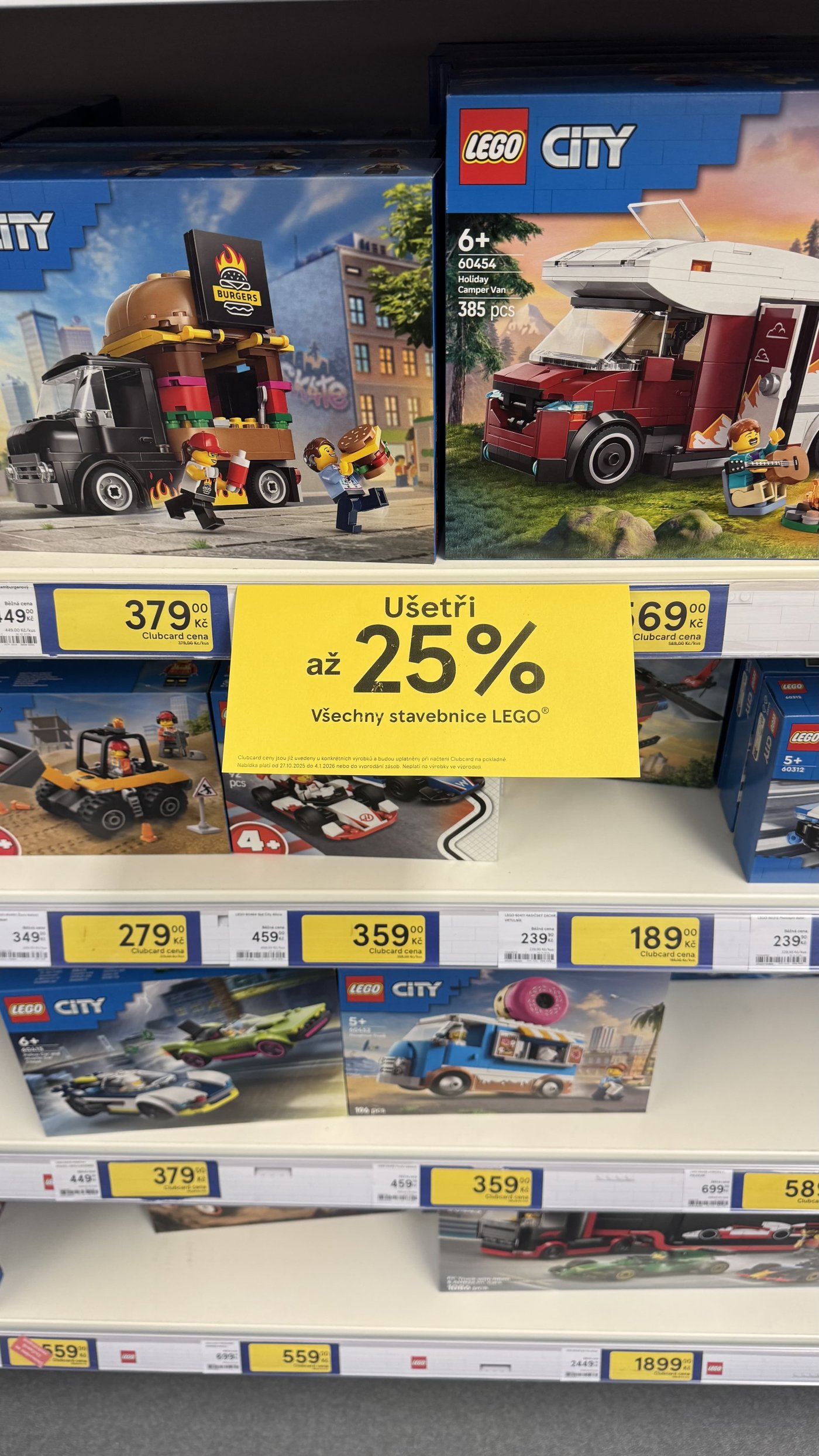 V Tescu probíhá do 18. 11. sleva až 25 % na všechny stavebnice pro členy klubu