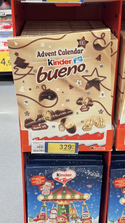 Adventní kalendář Kinder Bueno za 329,90 Kč s Clubcard