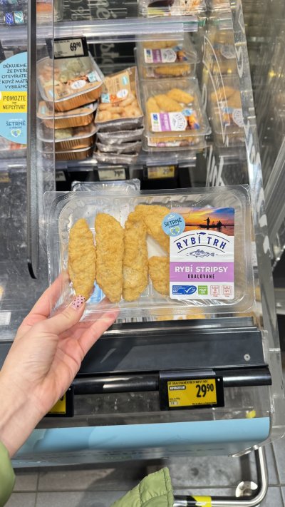 Rybí stripsy obalované 100 g za 29,90 Kč