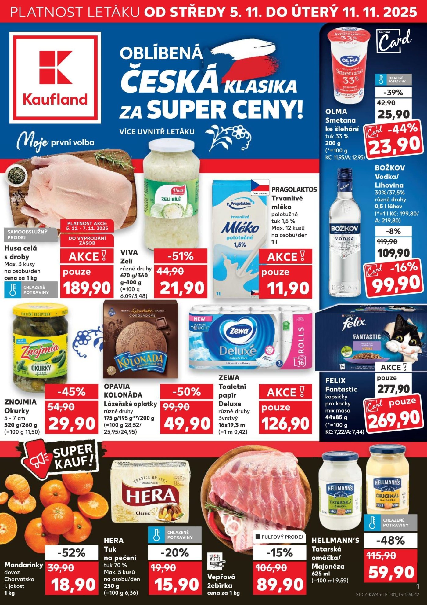 Akční leták týdne Kaufland s platností od 5. 11.