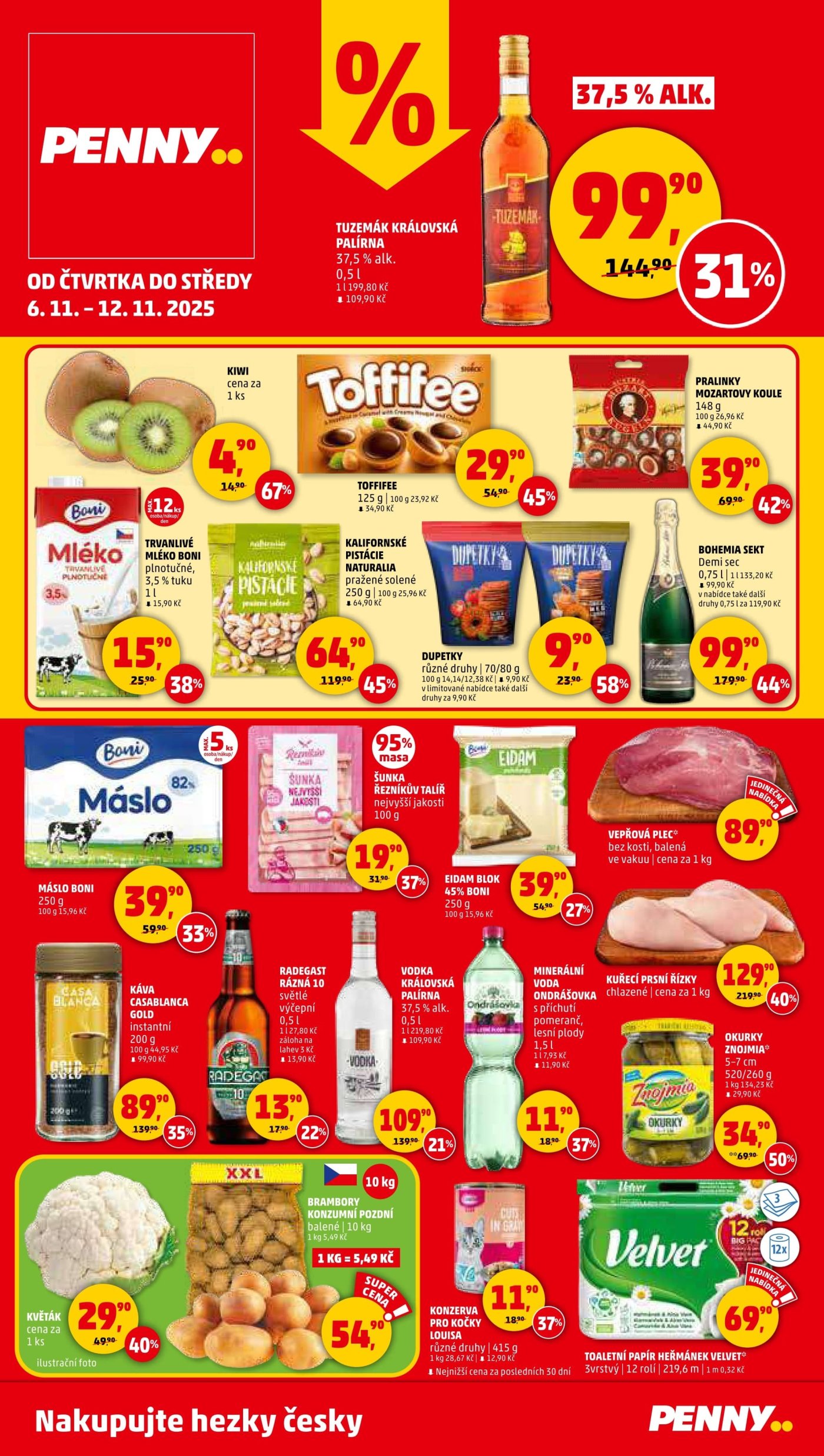 Akční leták týdne PENNY s platností od 6. 11.