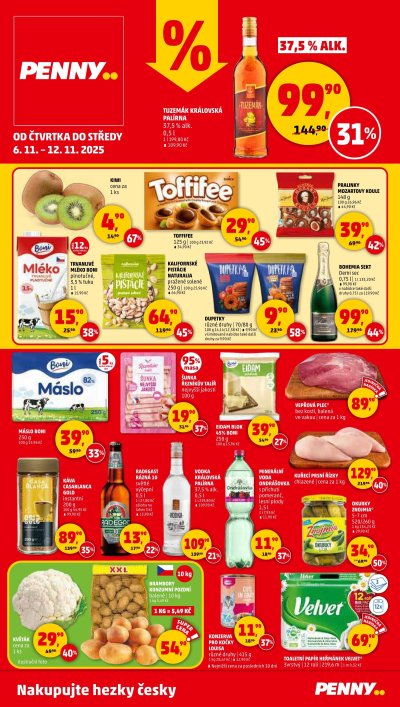 Akční leták týdne PENNY s platností od 6. 11.