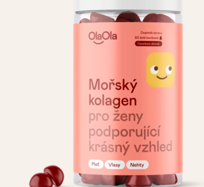 Kolagenové želé v produktovém obalu