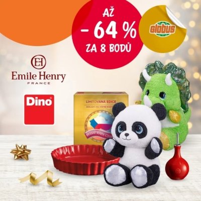 Věrnostní kampaň Globus: Designové nádobí Emile Henry i hry Dino Toys