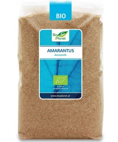 Semínka amarantu v produktovém obalu