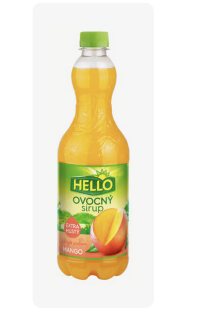 Hello extra hustý ovocný sirup mango