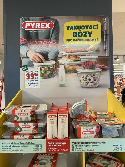 Věrnostní kampaň Billa: Vakuovací dózy Pyrex