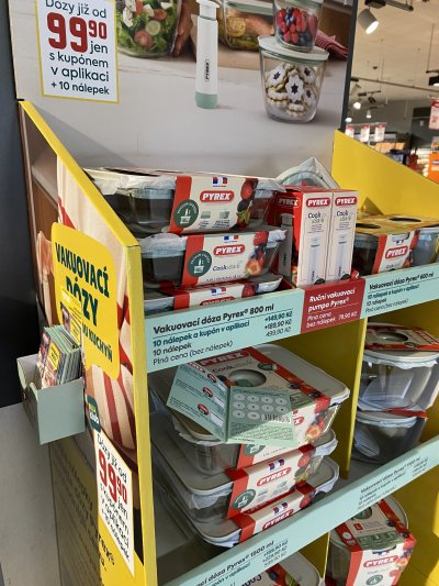 Věrnostní kampaň Billa: Vakuovací dózy Pyrex