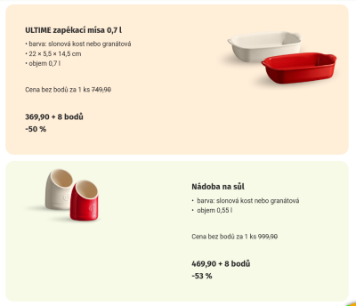 Věrnostní kampaň Globus: Designové nádobí Emile Henry i hry Dino Toys