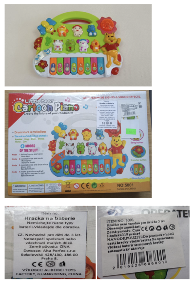 Hračka na baterie „Cartoon Piano“