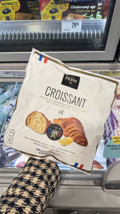 Croissanty k rozpečení 6 kusů 340 g Fournil Pierre za 94,90 Kč