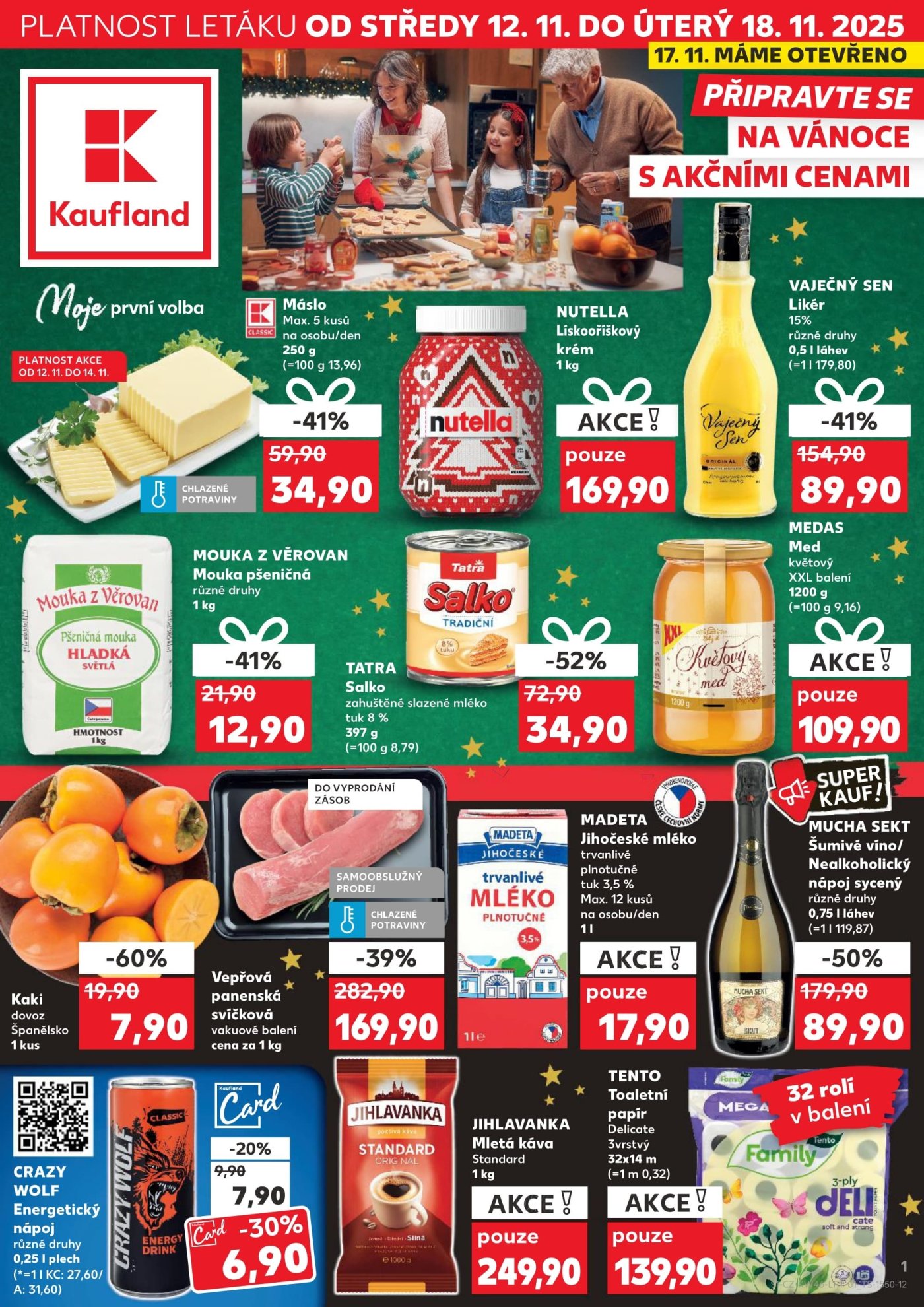 Akční leták týdne Kaufland s platností od 12. 11.