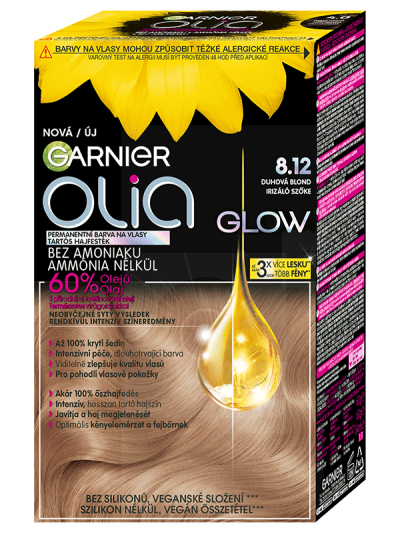 Permanentní barva na vlasy Garnier OLIA - odstín 8.12 Duhová blond