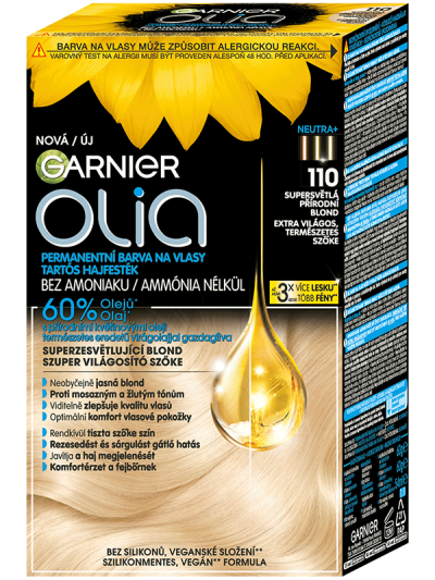 Permanentní barva na vlasy Garnier OLIA - odstín 110 Supersvětlá přírodní blond