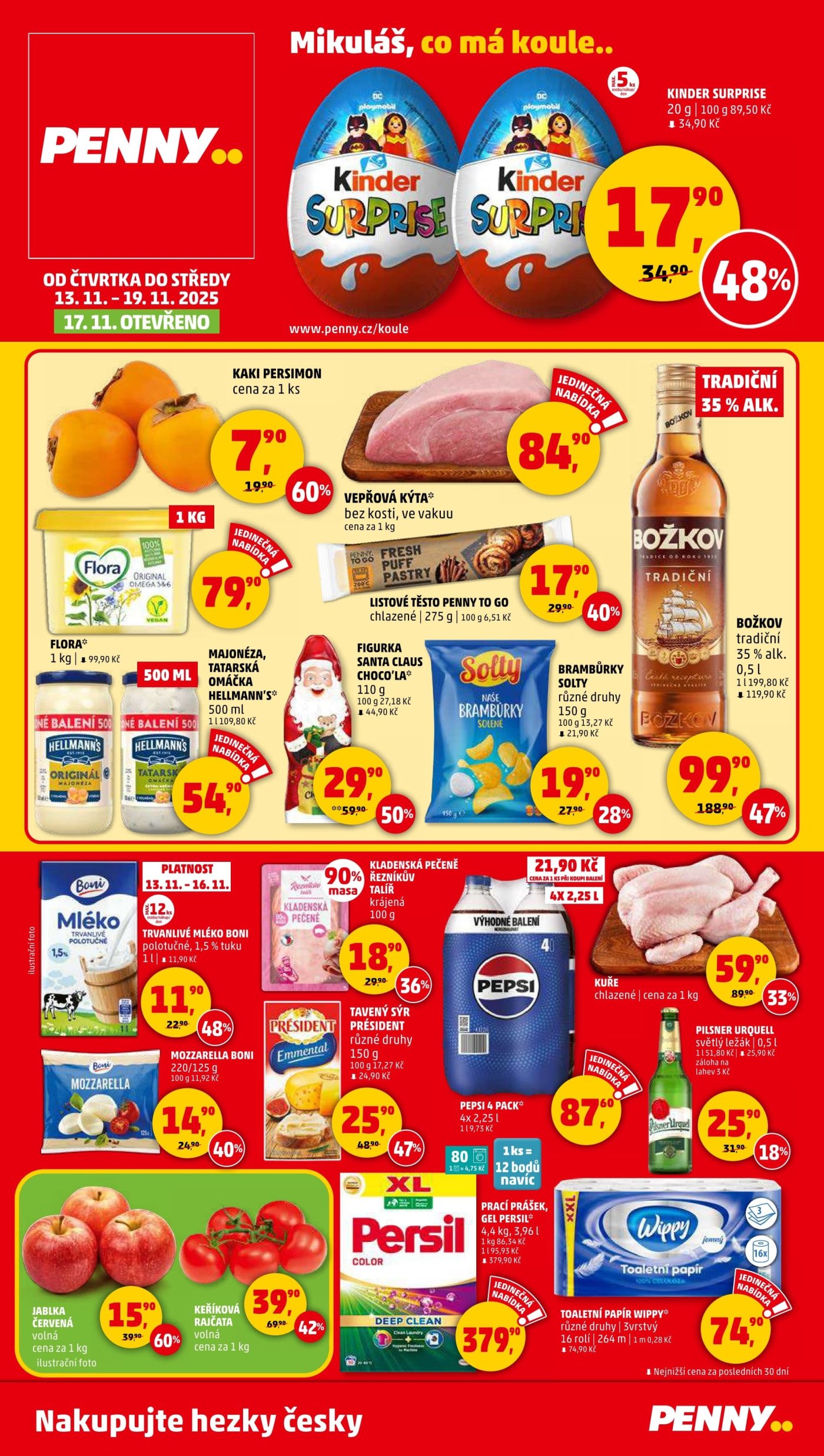 Akční leták týdne PENNY s platností od 13. 11.