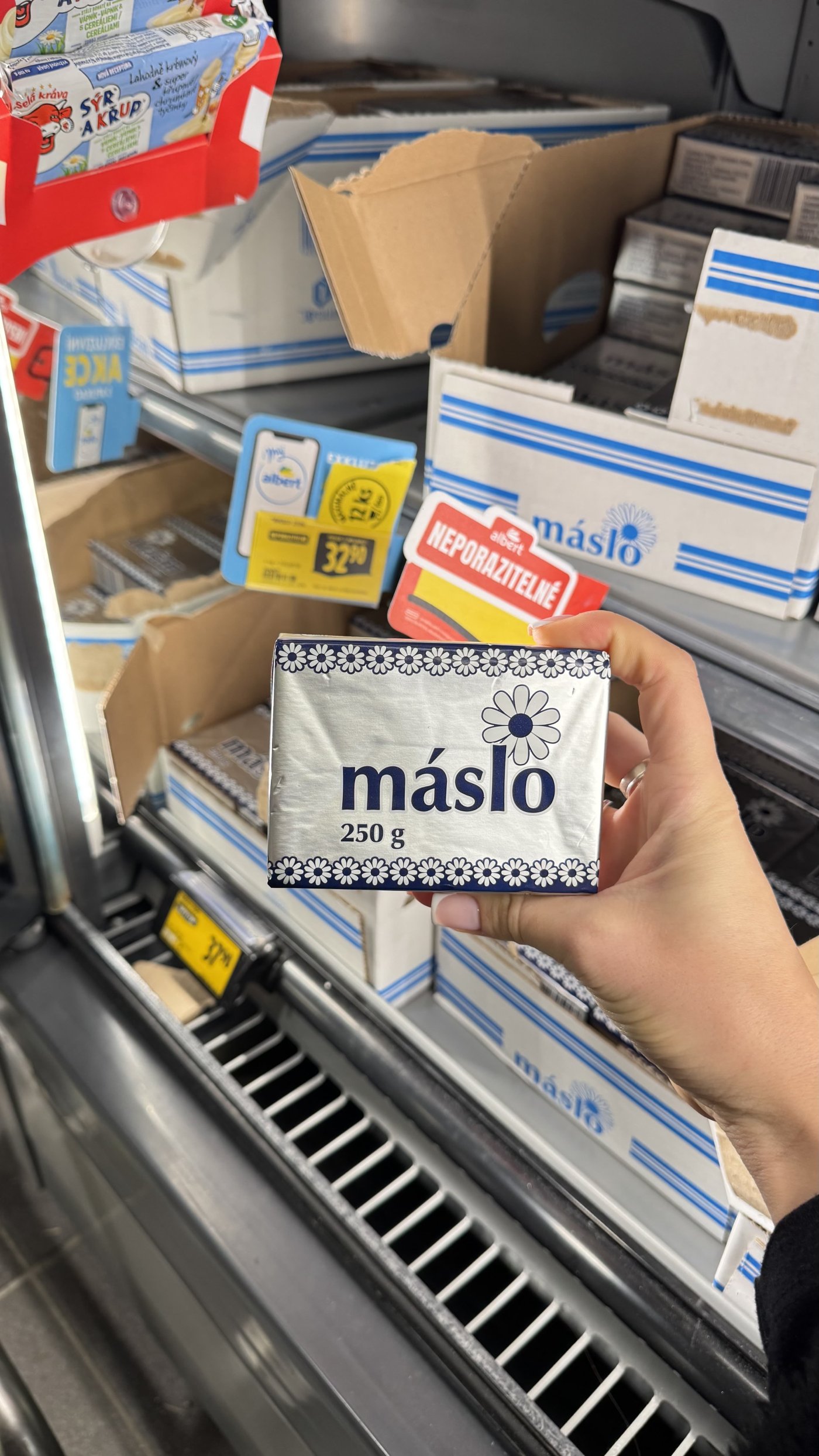 Máslo 250 g za 32,90 Kč s aplikací Můj Albert