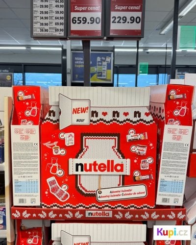 Adventní kalendář Nutella za 659,90 Kč.