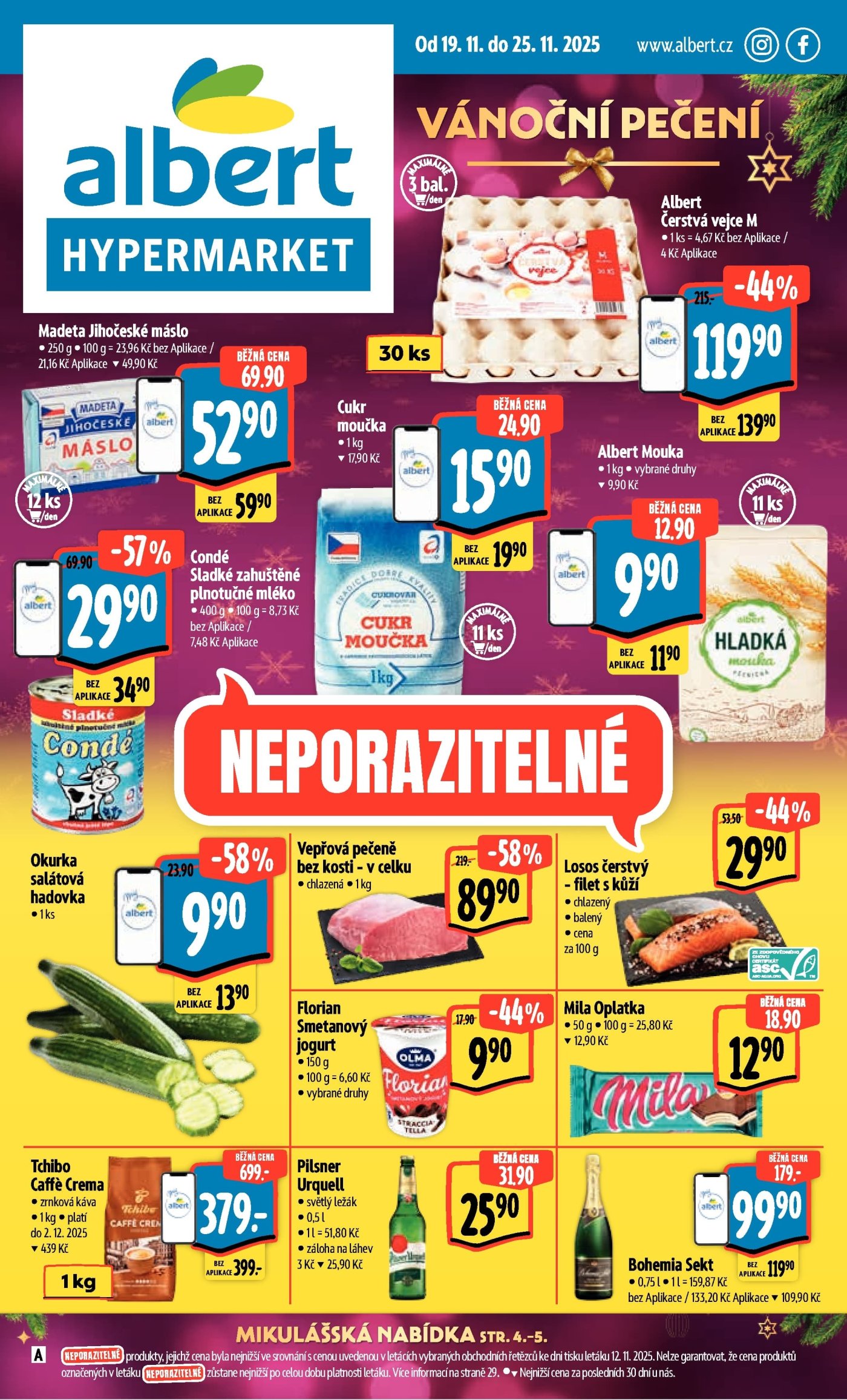 Akční leták Albert s platností od 19. 11.