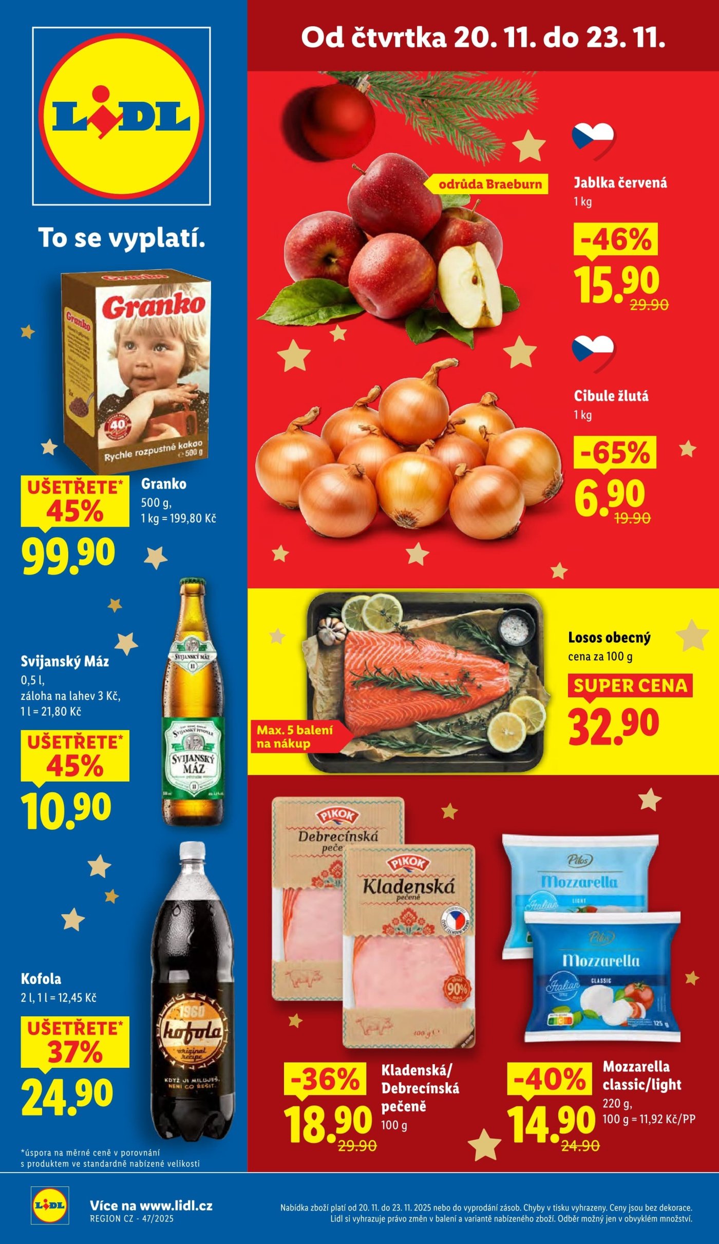Akční leták Lidl s platností od 20. 11.