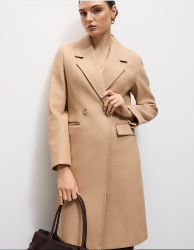 Modelka v béžovém kabátu