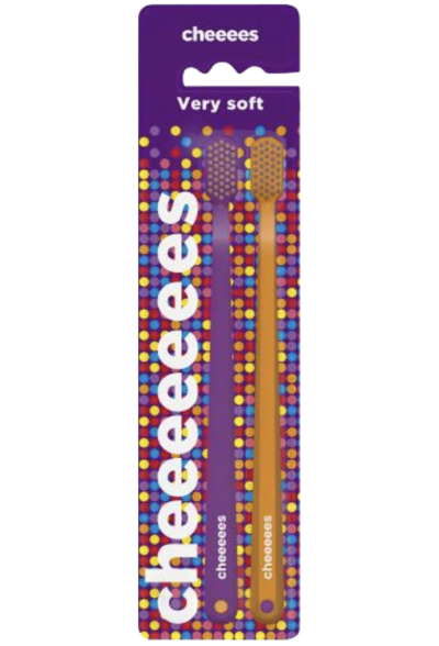 Balení dvou kartáčků na zuby Cheeees