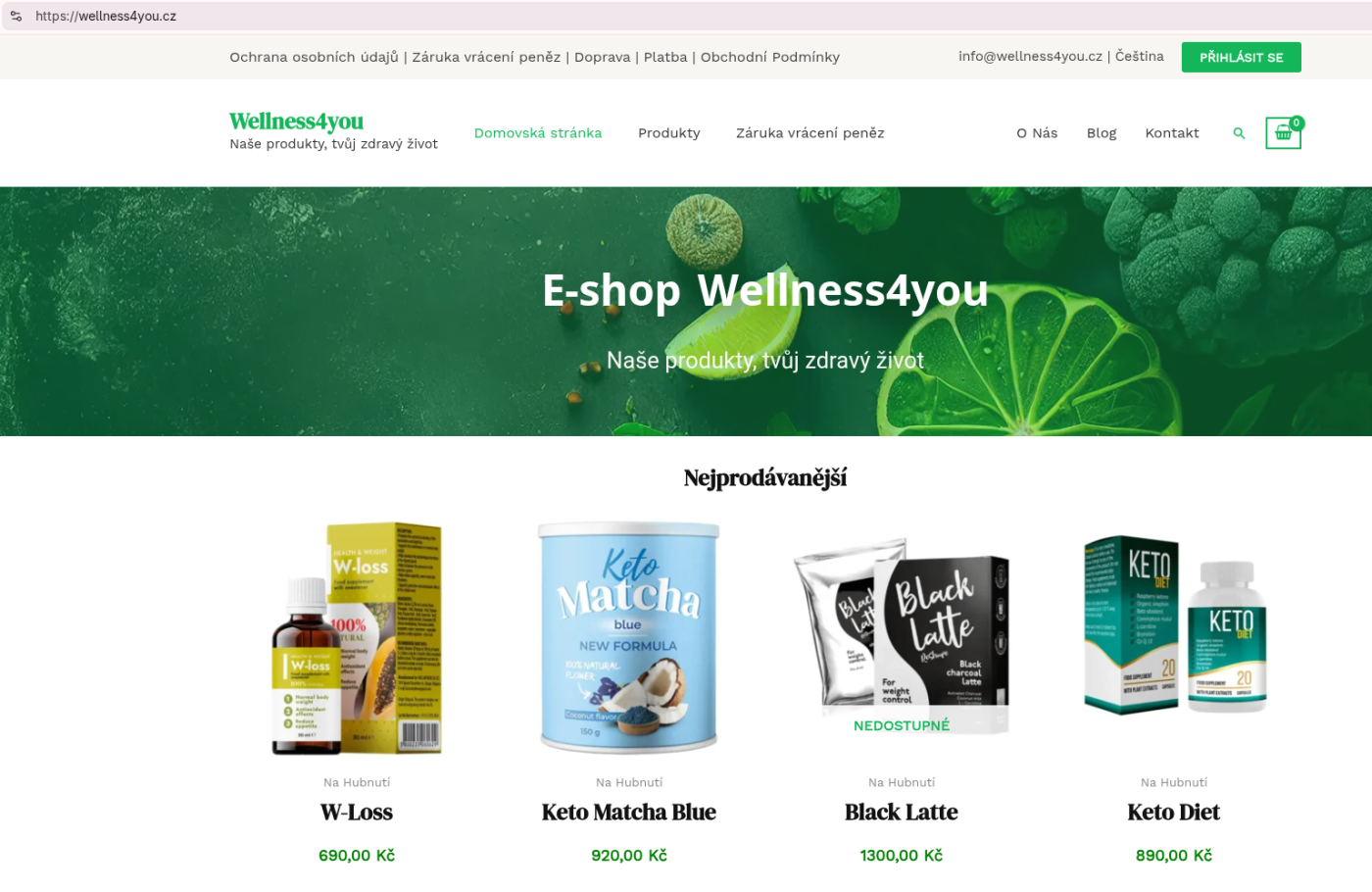 E-shop wellness4you.com