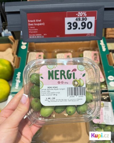 Snack kiwi bez loupání Nergi za 39,90 Kč