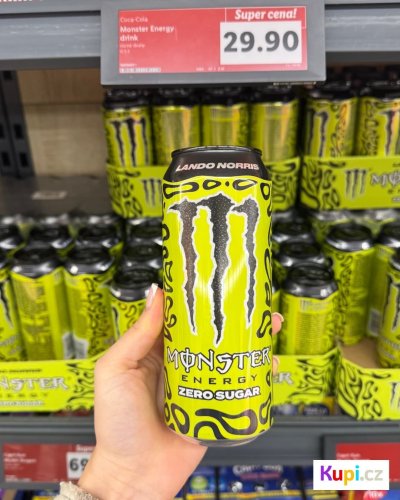 Energetický nápoj Monster Energy Zero Sugar edice Lando Norris za 29,90 Kč