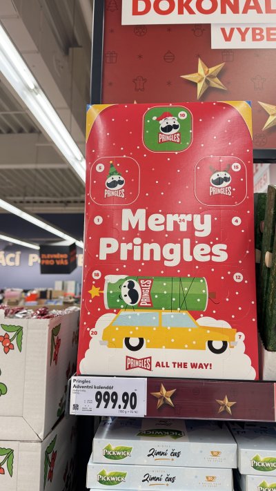 Adventní kalendář Pringles za 999,90 Kč