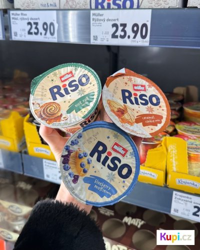 Müller mléčná rýže Riso se zimní příchutí 23,90 Kč